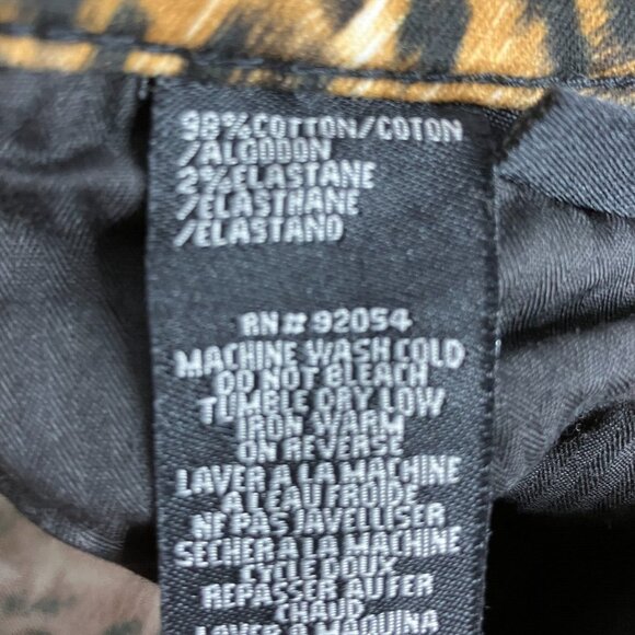 David Kahn Women's 25 Leopard Print Skinny Pants New - Picture 8 of 10